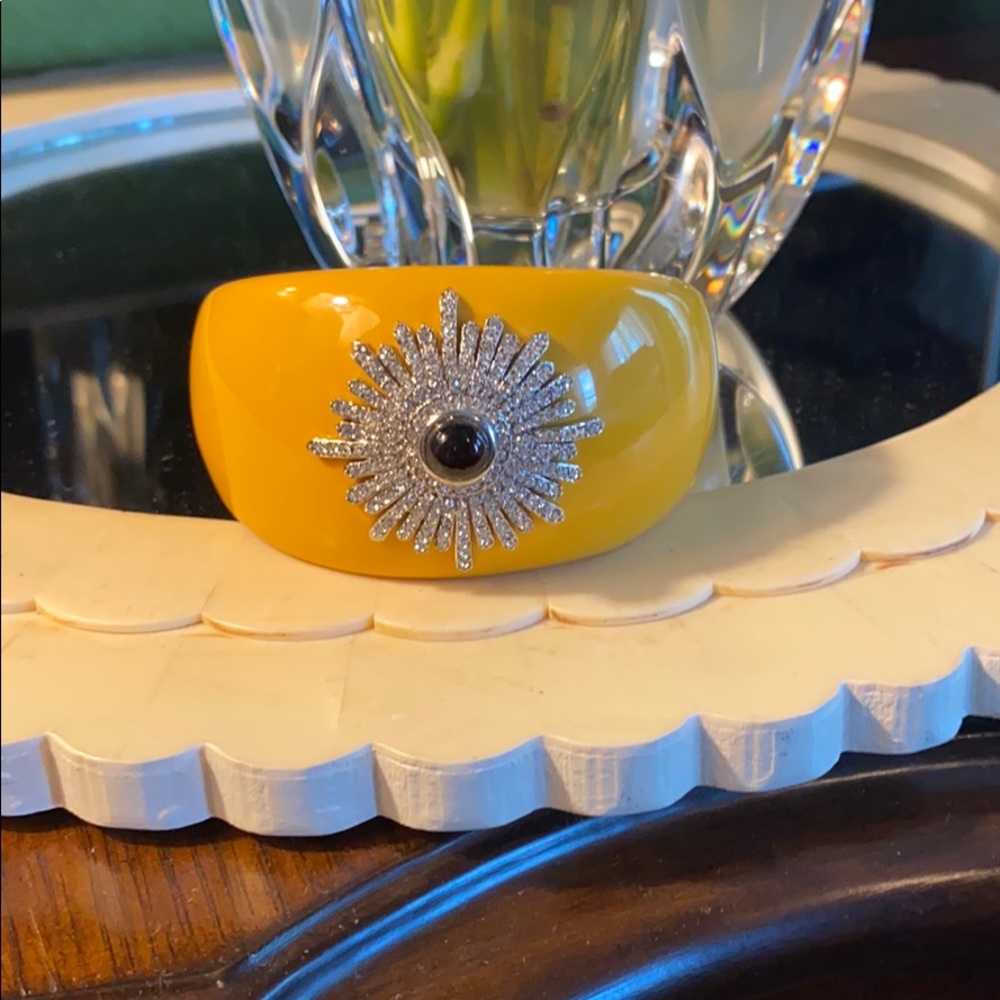 Yellow cuff bracelet